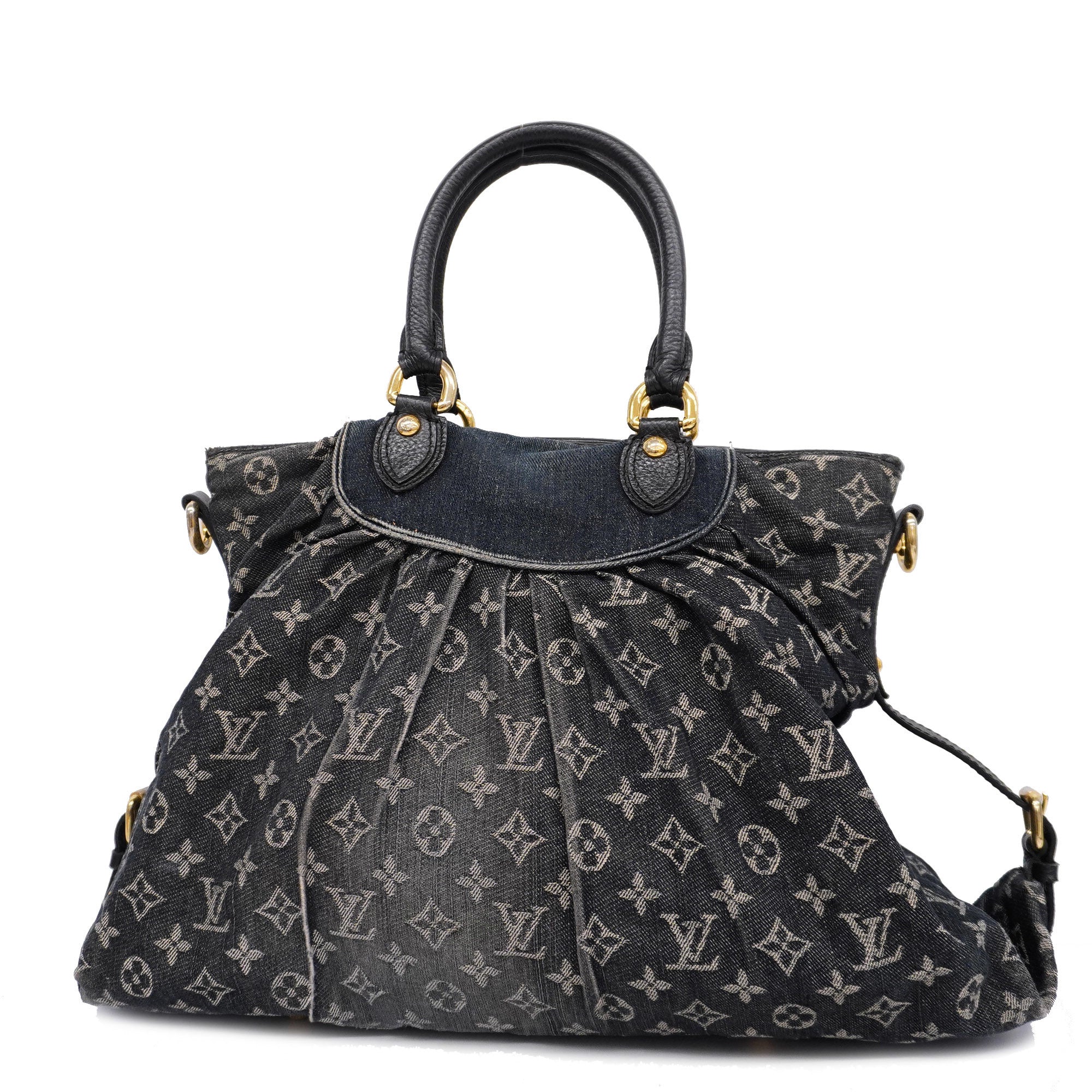 LOUIS VUITTONAuth  Monogram Denim Neokavi MM M95351 Women's Handbag