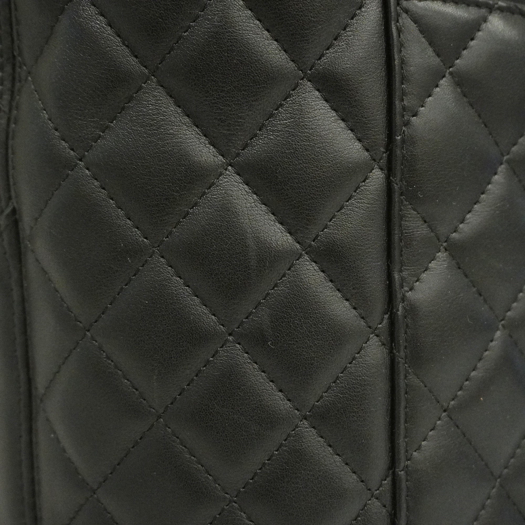 CHANELAuth  Ligne Cambon Tote Bag Women's Leather Tote Bag Black