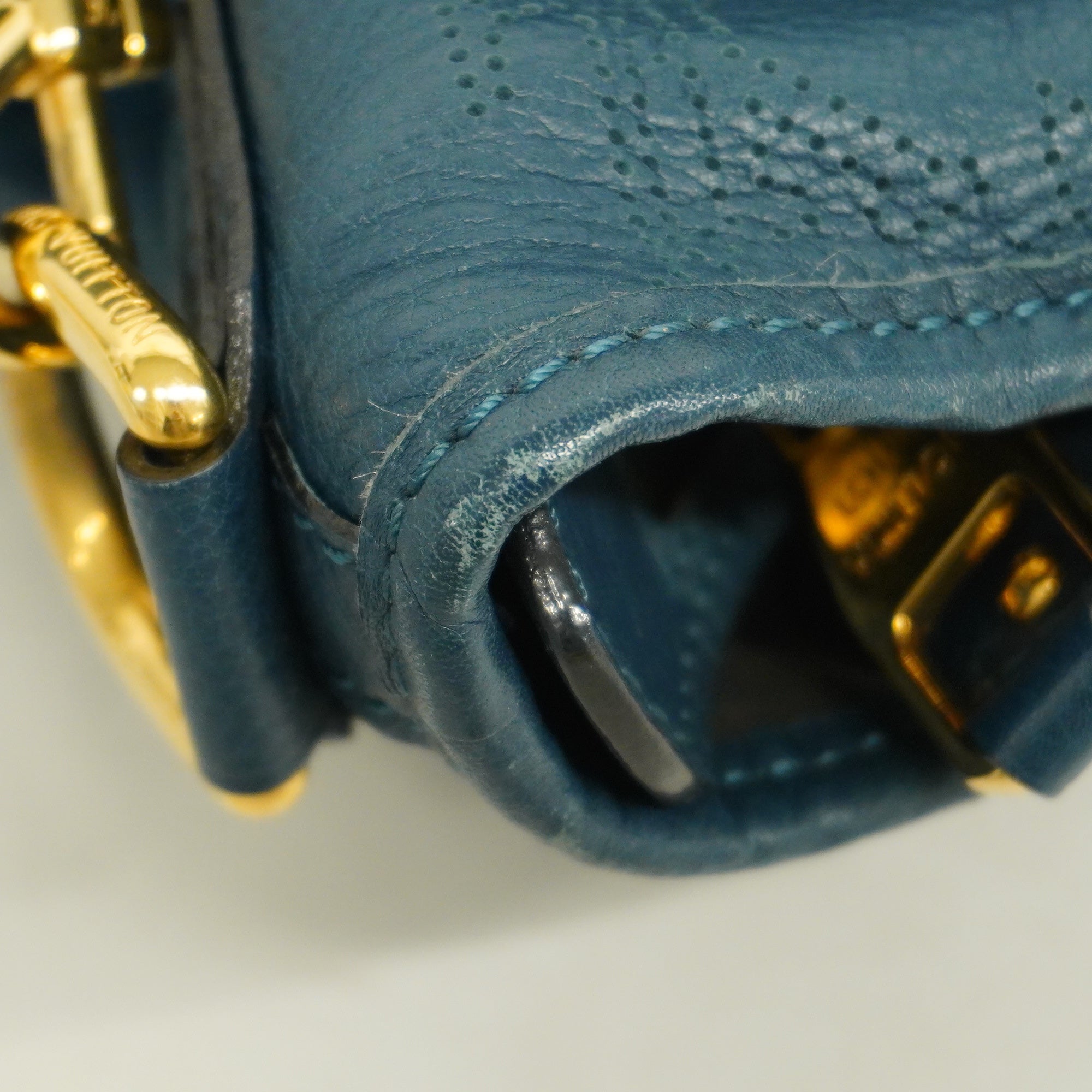 LOUIS VUITTONAuth  Mahina Mahina Stella GM Marine M93464 Women's Handbag