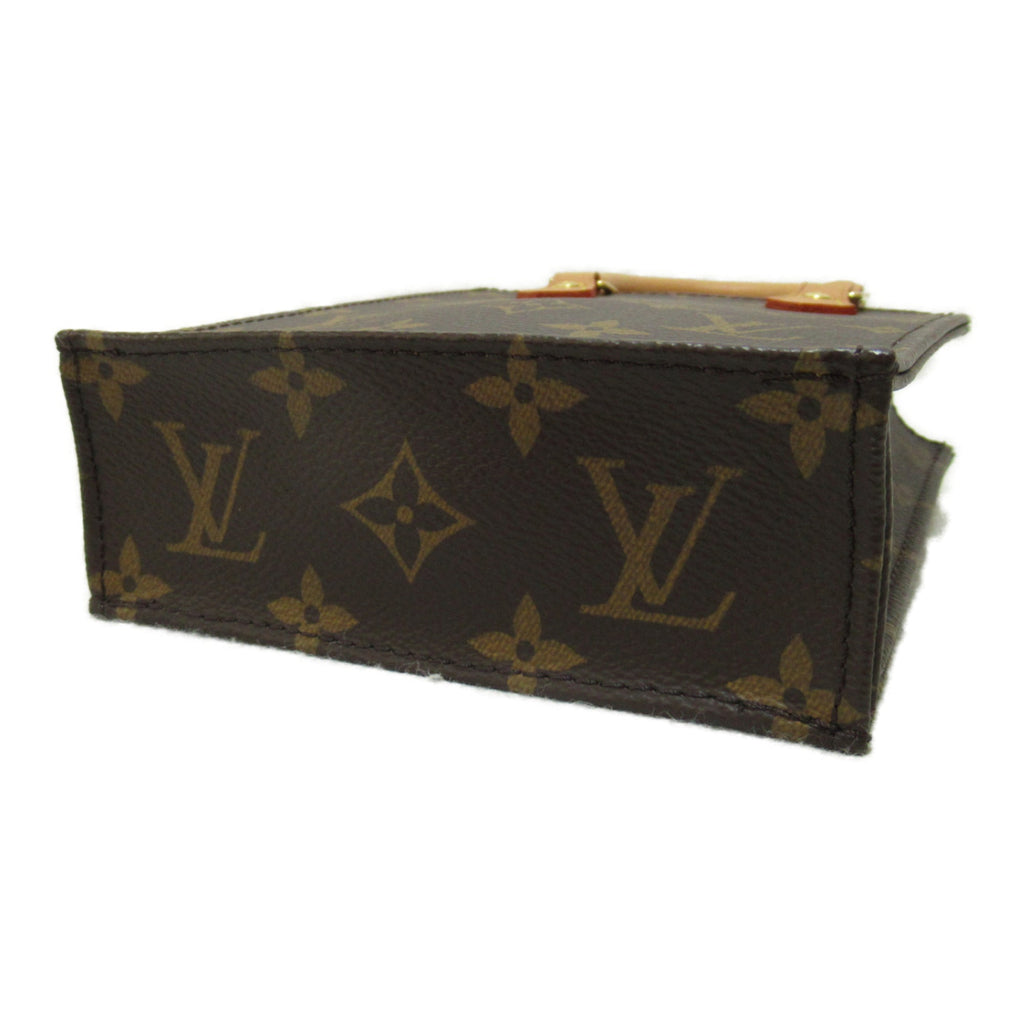 LOUIS VUITTON Petit Sac Plat Shoulder Bag Brown Monogram PVC coated canvas M81295