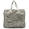CHANEL Unlimited Tote Bag Large Shoulder Nylon Silver 6113