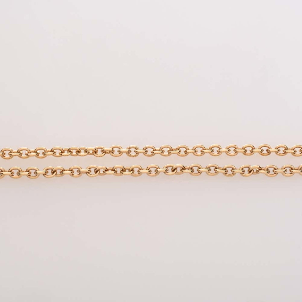 CHANEL Cocomark Circle Necklace Gold Women's