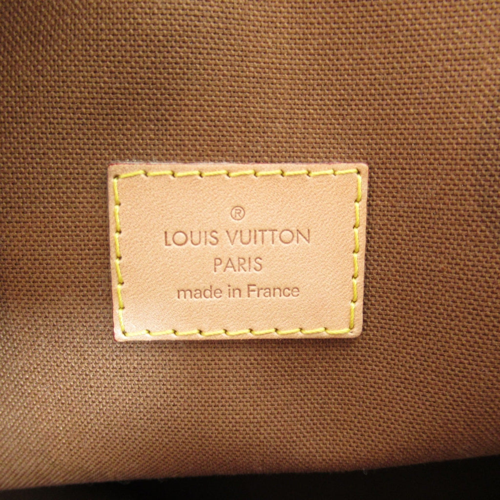 LOUIS VUITTON Lockit Horizontal Handbag Brown Monogram PVC coated canvas M40104