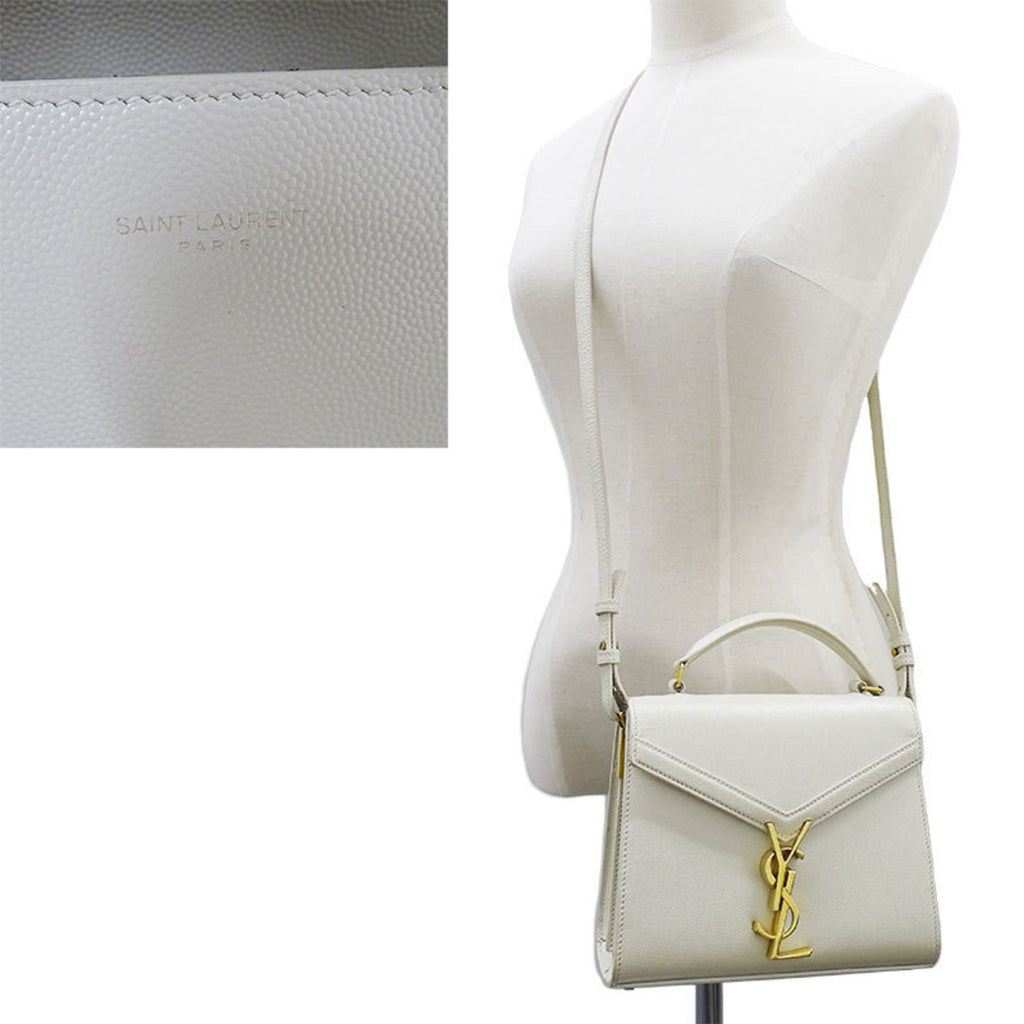 SAINT LAURENT Bag Ladies Cassandra Handbag Shoulder 2way Leather Ivory 623930