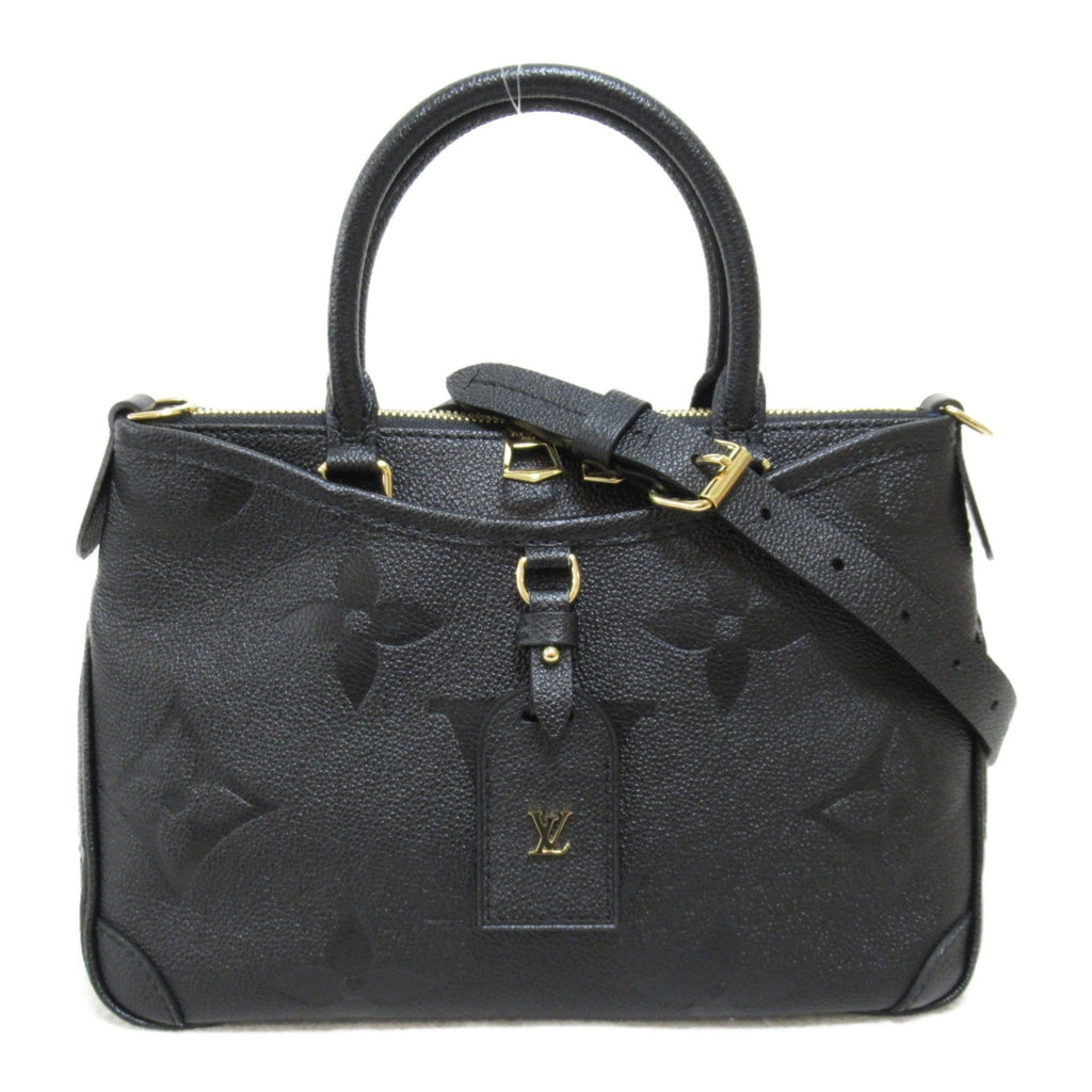 LOUIS VUITTON Trianon PM 2wayShoulder Bag Black Black Monogram empreinte leather M46488