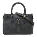 LOUIS VUITTON Trianon PM 2wayShoulder Bag Black Black Monogram empreinte leather M46488