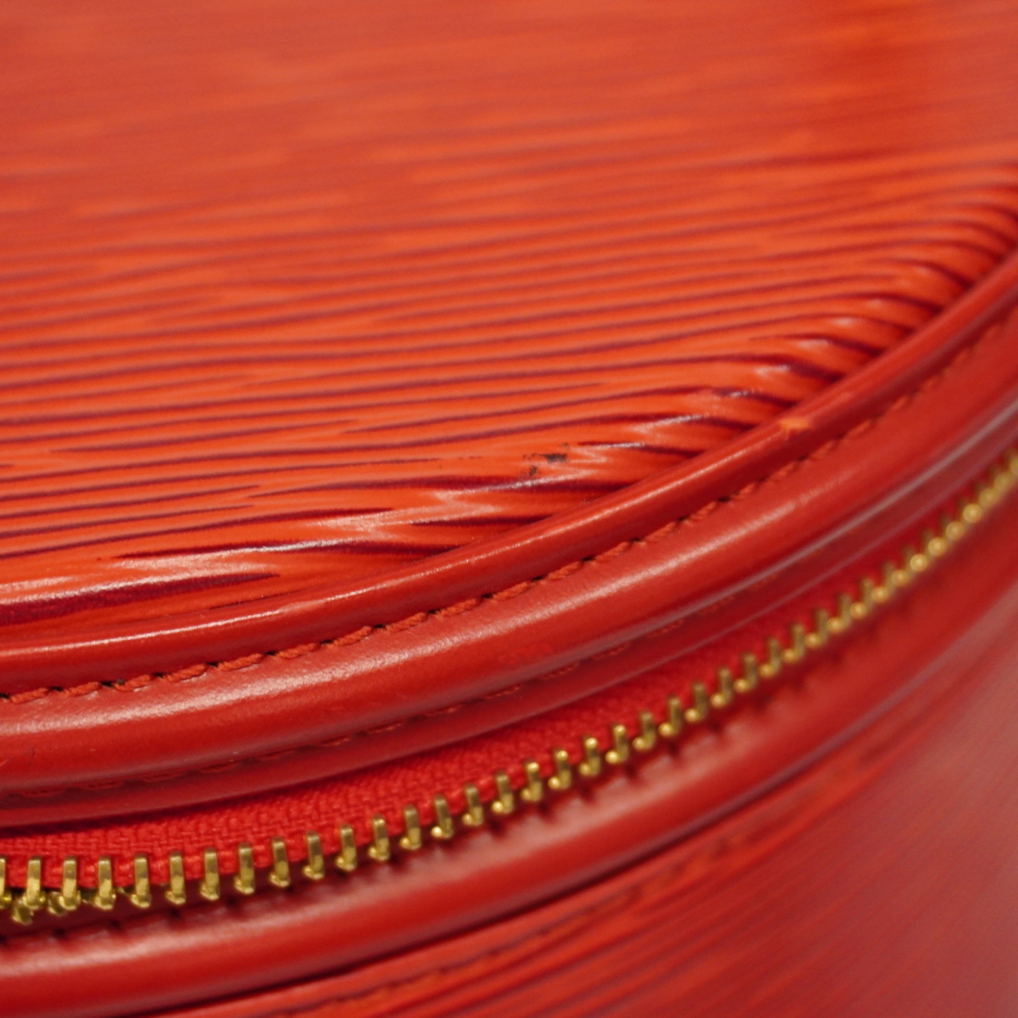 LOUIS VUITTONAuth  Epi Cannes M48037 Women's Vanity Bag Castilian Red