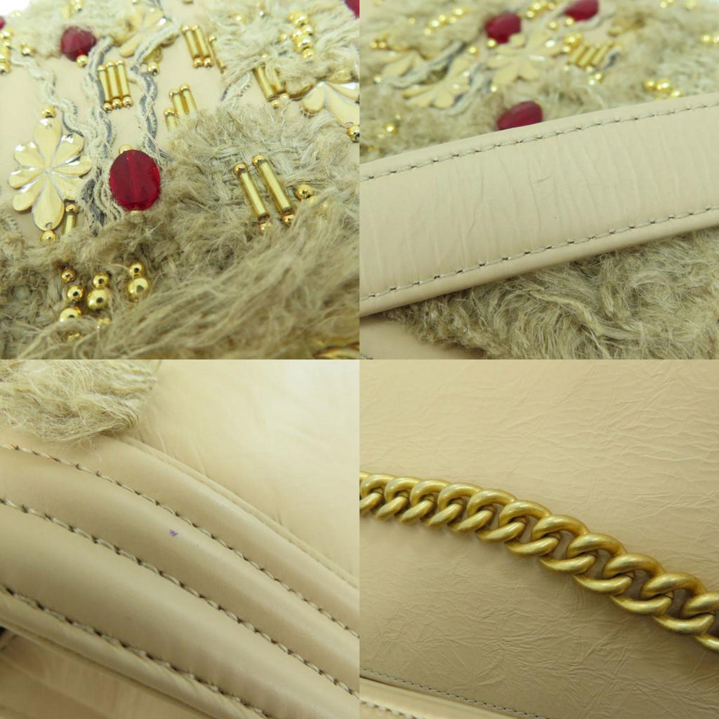 CHANEL Boy  Bijou Shoulder Bag Calf Women's
