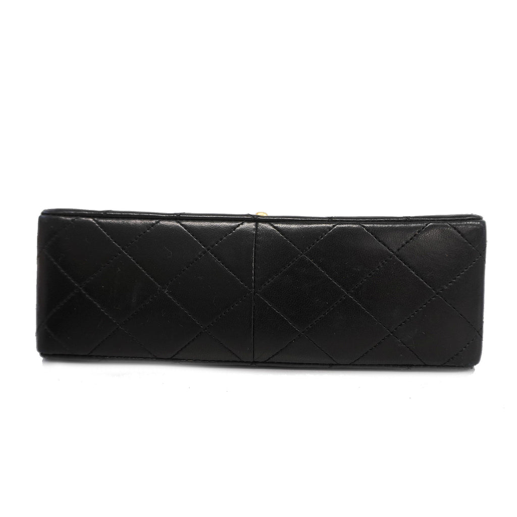 CHANEL  Matelasse Chain Shoulder Lambskin Women's Leather Shoulder Bag Black
