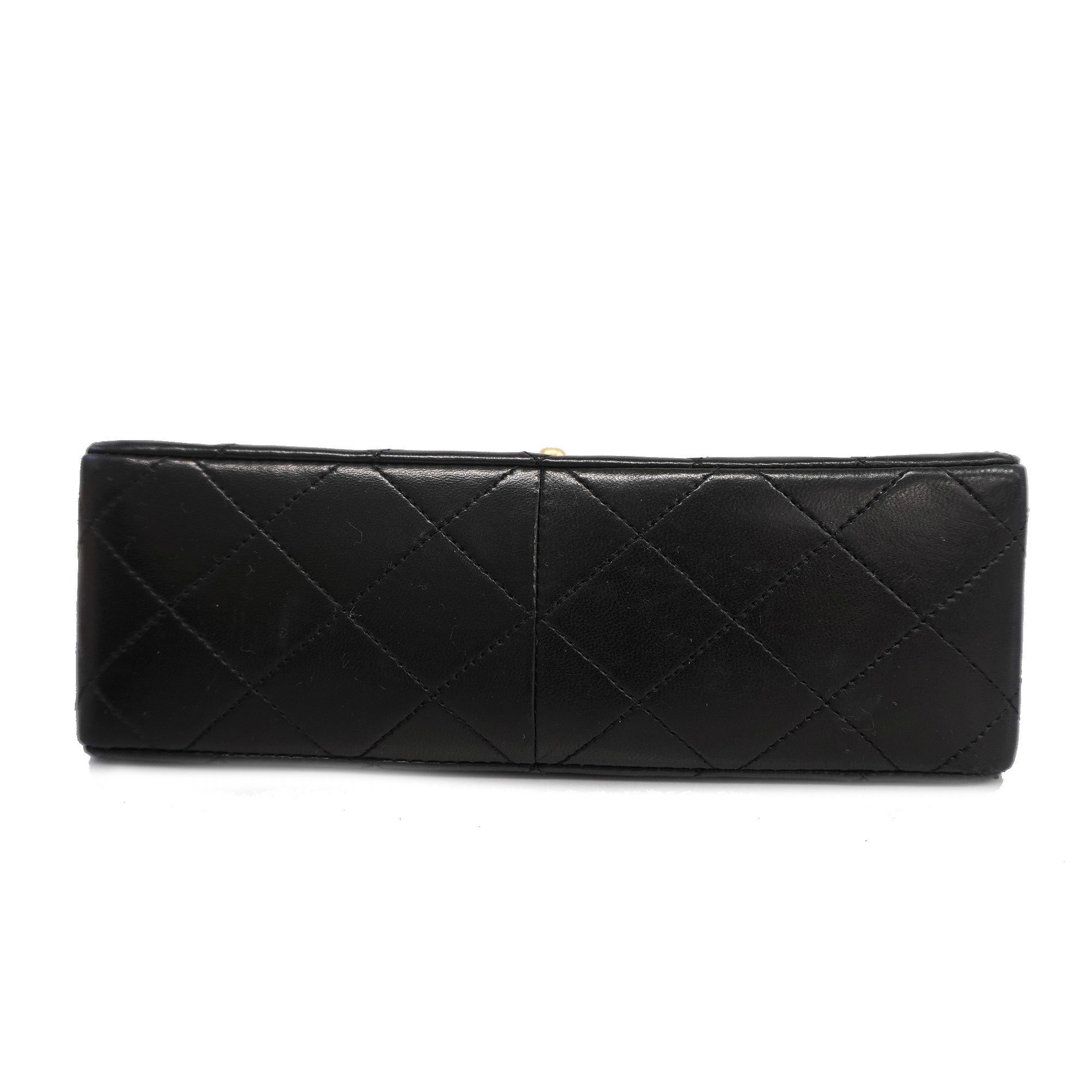 CHANEL  Matelasse Chain Shoulder Lambskin Women's Leather Shoulder Bag Black