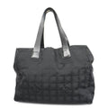 CHANELAuth  New Travel Line Tote Bag Women's Nylon Canvas Tote Bag Black