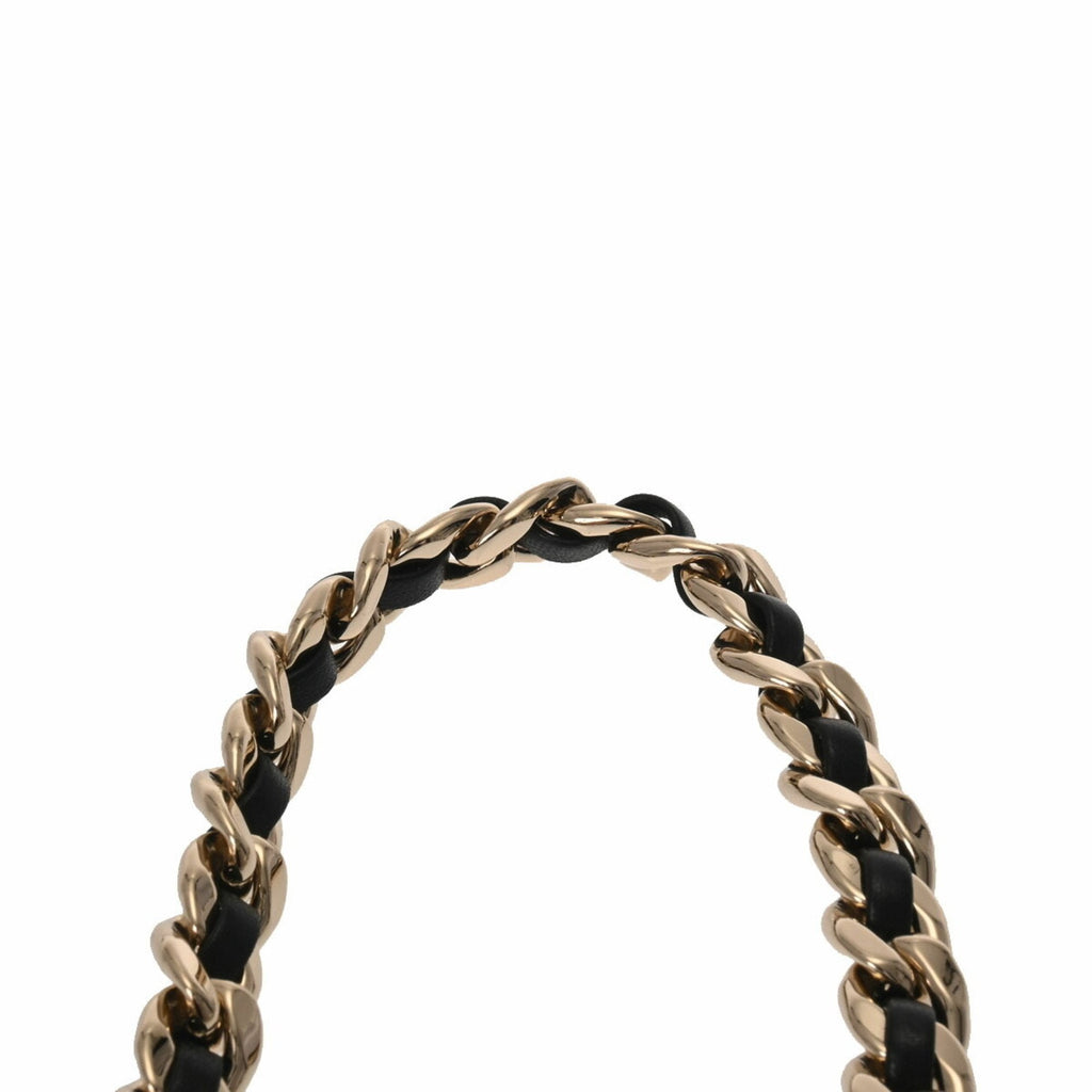 CHANEL Matelasse Vanity Chain Shoulder Black Women's Lambskin Bag