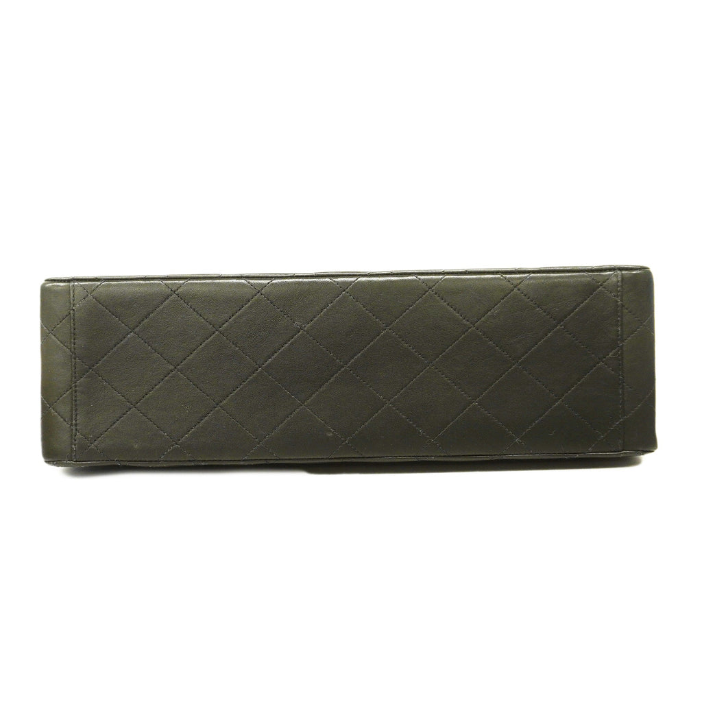 CHANEL  Matelasse Big Matelasse W Chain Women's Leather Shoulder Bag Black