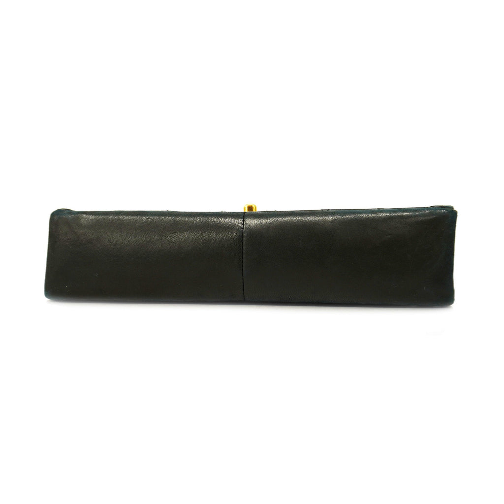 CHANEL  Matelasse W Flap W Chain Women's Leather Shoulder Bag Black