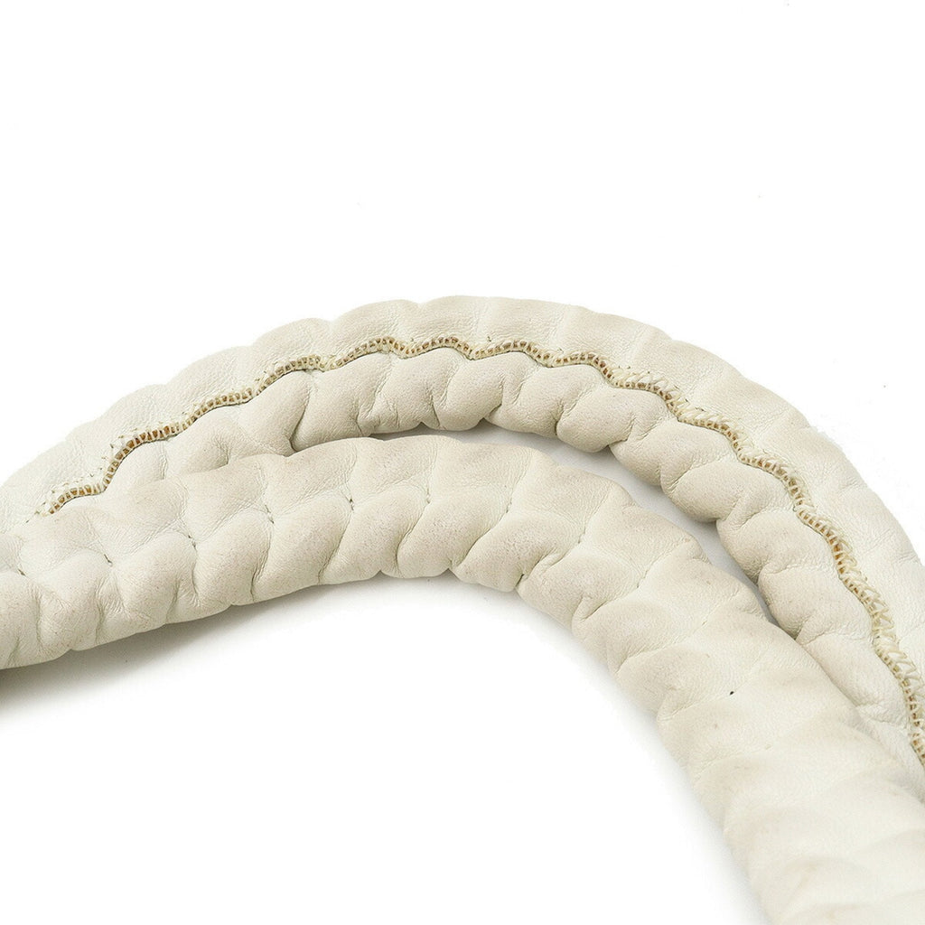 CHANEL here mark handbag leather white