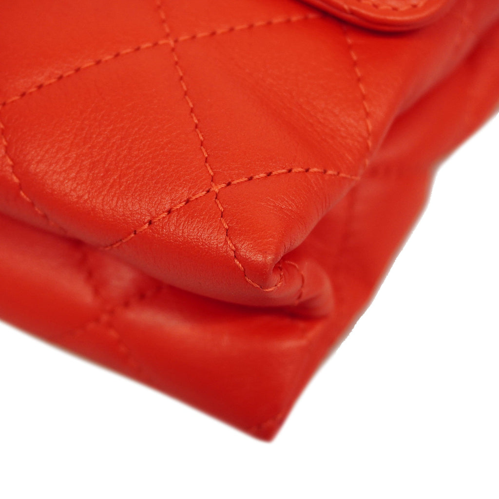 CHANELAuth  Matelasse Chain Shoulder Women's Leather Shoulder Bag Red Color