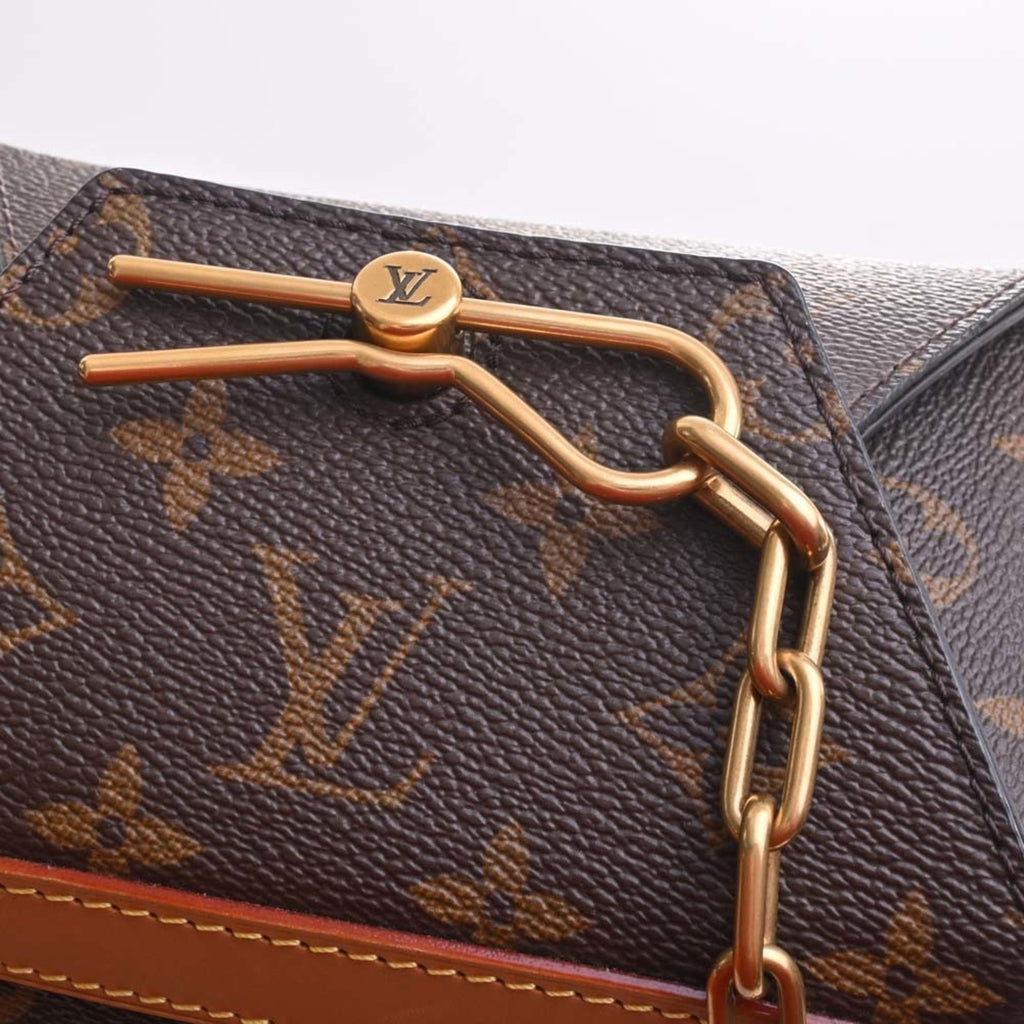 LOUIS VUITTON Monogram Milk Box Shoulder Bag M44877 Brown Women's