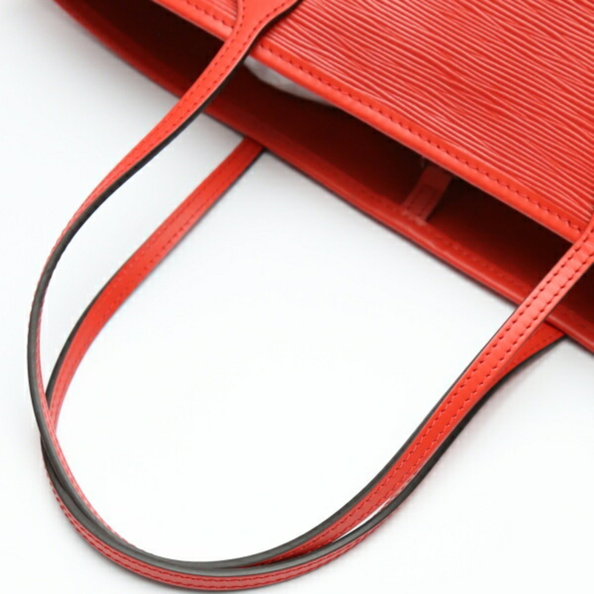 LOUIS VUITTON Neverfull MM Epi Grenard with Pouch M41318  Red Tote Bag LV