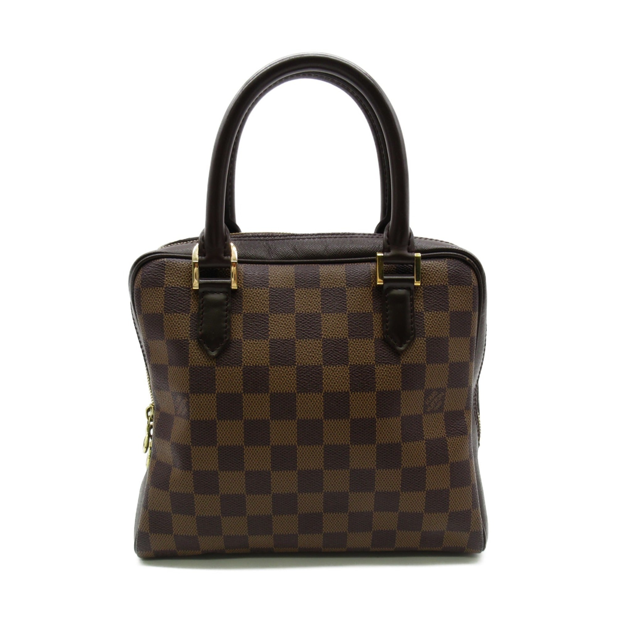 LOUIS VUITTON Brera handbag Brown Ebene Damier PVC coated canvas N51150
