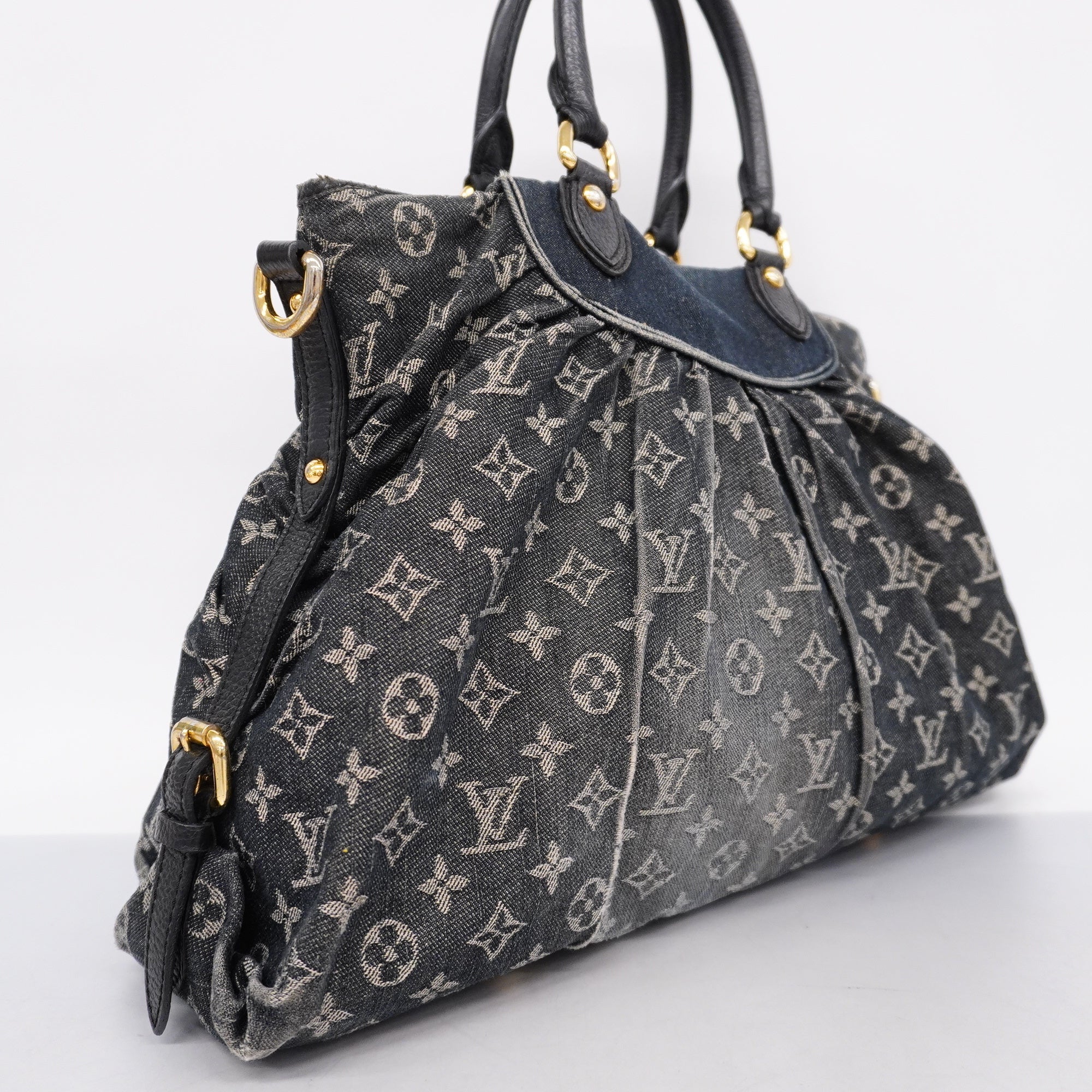 LOUIS VUITTONAuth  Monogram Denim Neokavi MM M95351 Women's Handbag