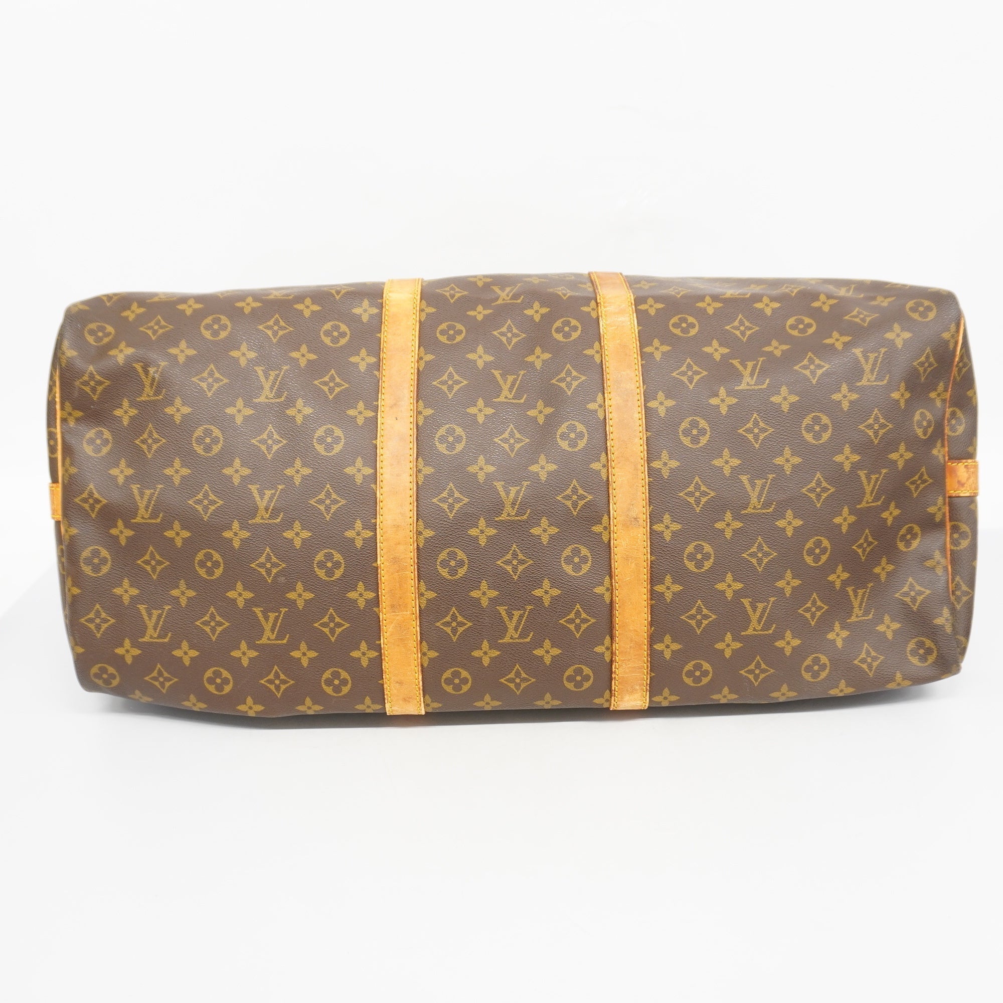 LOUIS VUITTONAuth  Monogram Keepall Bandouliere 60 M41412 Boston Bag