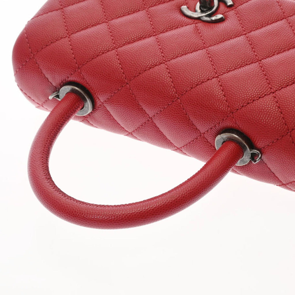 CHANEL matelasse XS red tone A92990 ladies caviar skin bag