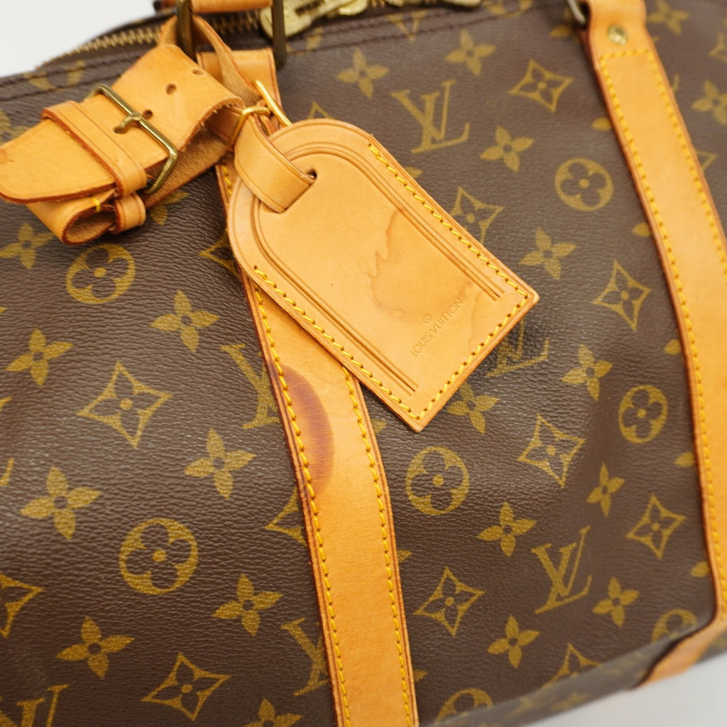 LOUIS VUITTONAuth  Monogram Keepol 55 M41424 Unisex Boston Bag