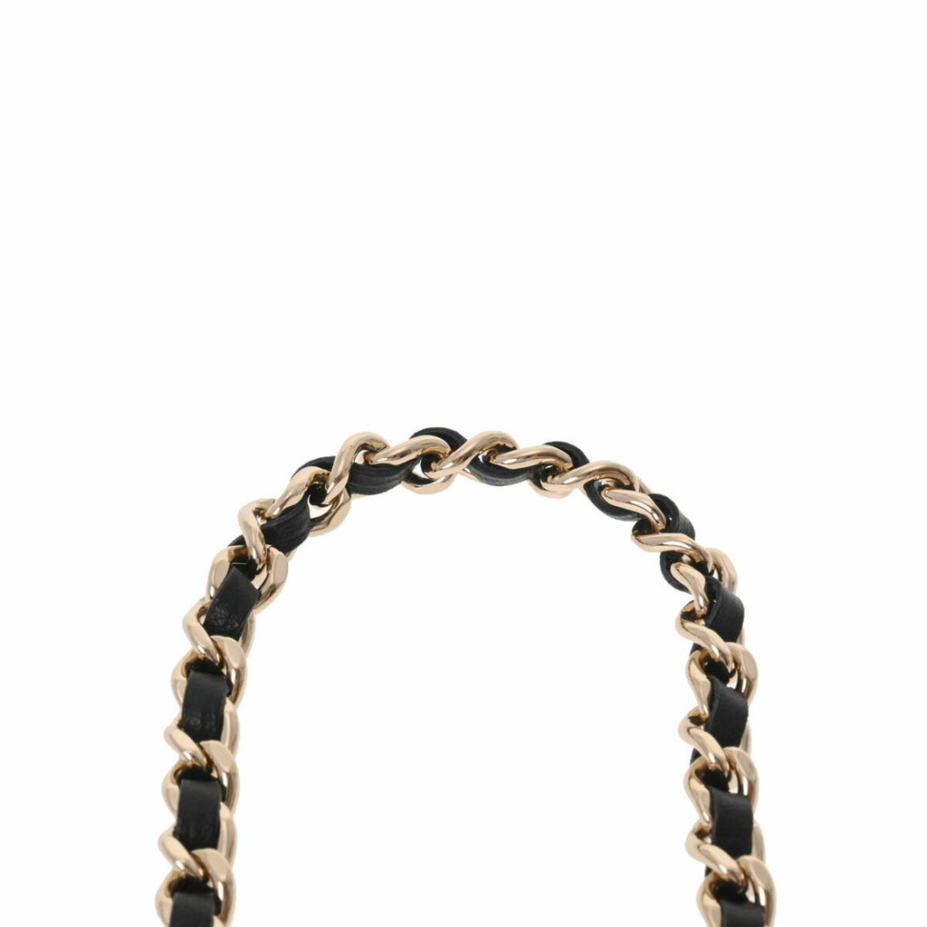 CHANEL Matelasse Chain Pouch Black Women's Jersey