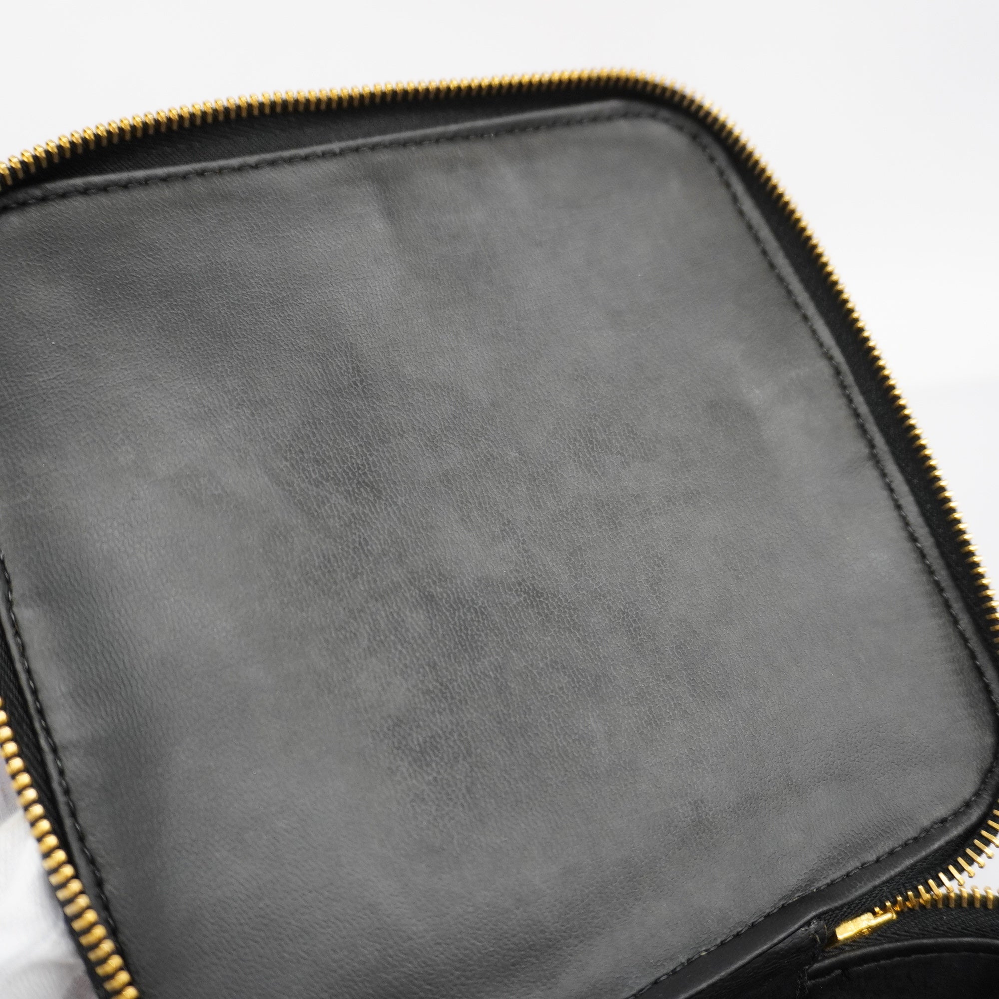 CHANEL  Vanity Bag Women's Caviar Leather Vanity Bag Black