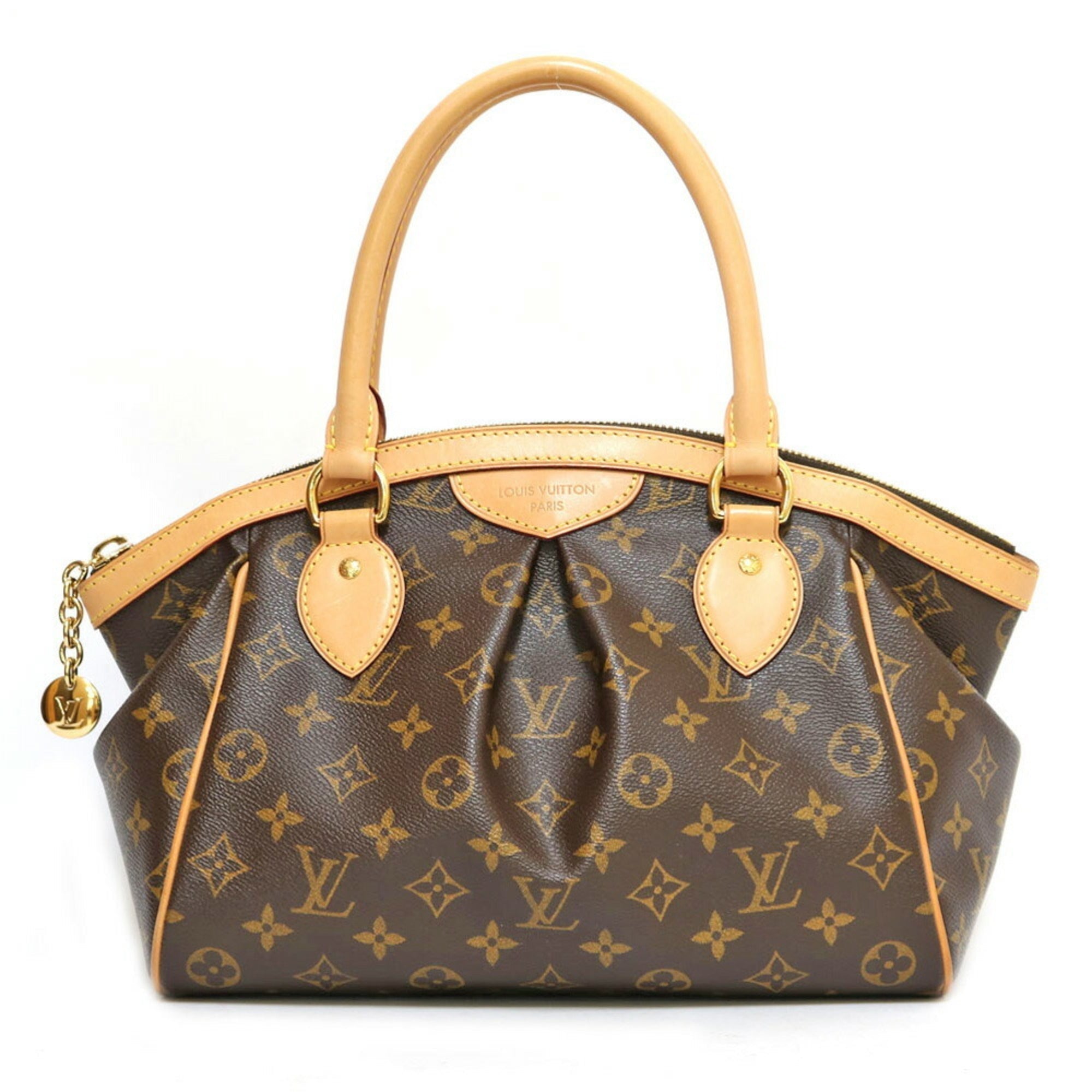 LOUIS VUITTON Tivoli PM Monogram Handbag Canvas M40143 Brown Women's