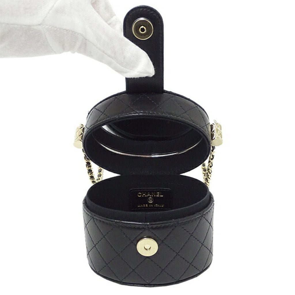 CHANEL AP1616 / ― Women's Suede Shoulder Bag Black