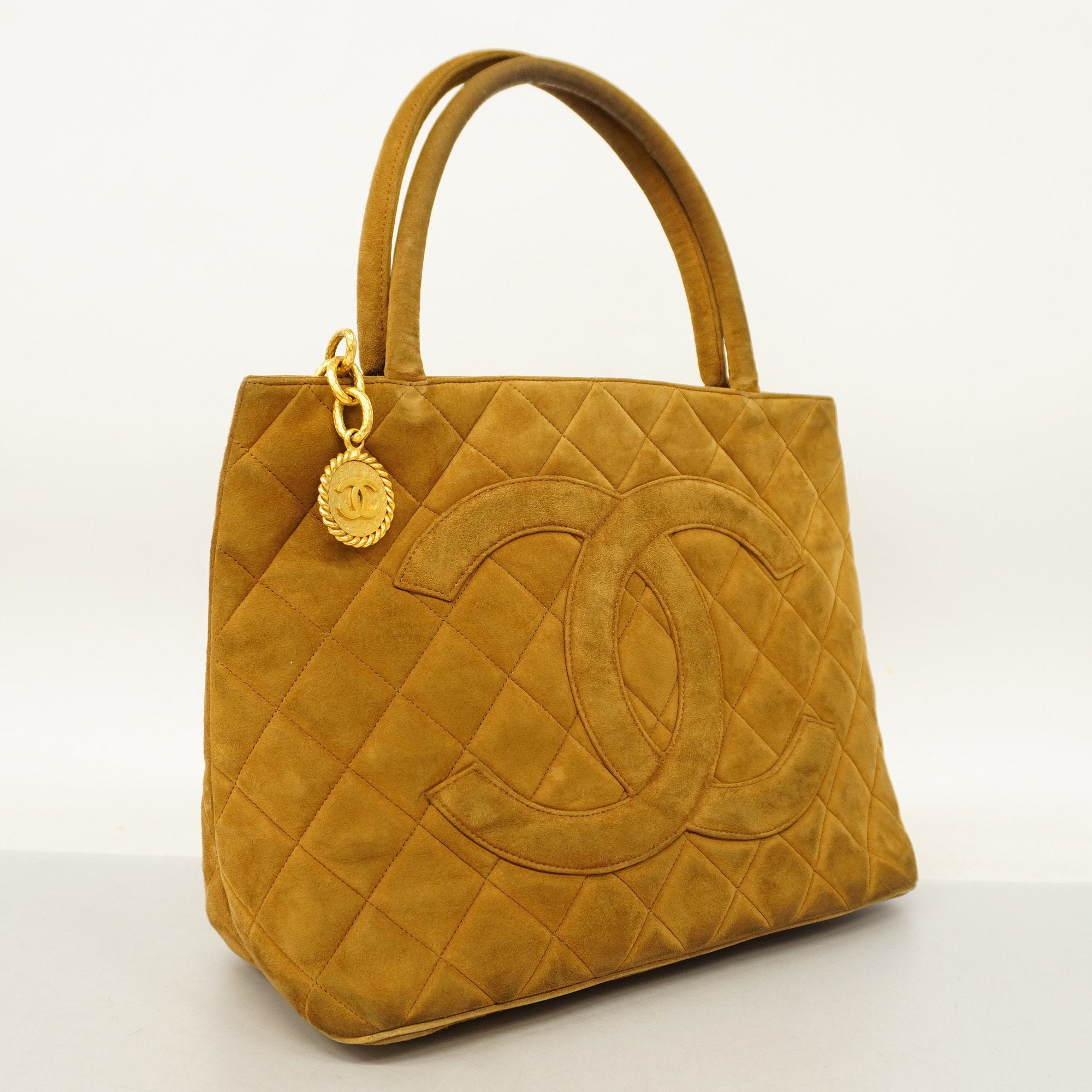 CHANELAuth  Reprint Tote Women's Leather Tote Bag Brown
