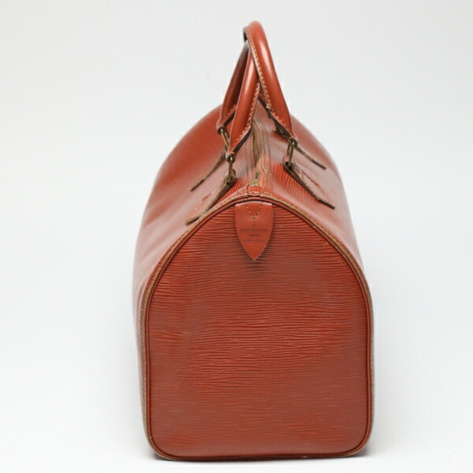 LOUIS VUITTON Speedy 35 Epi Travel Bag M42993  Kenyan Brown Boston LV