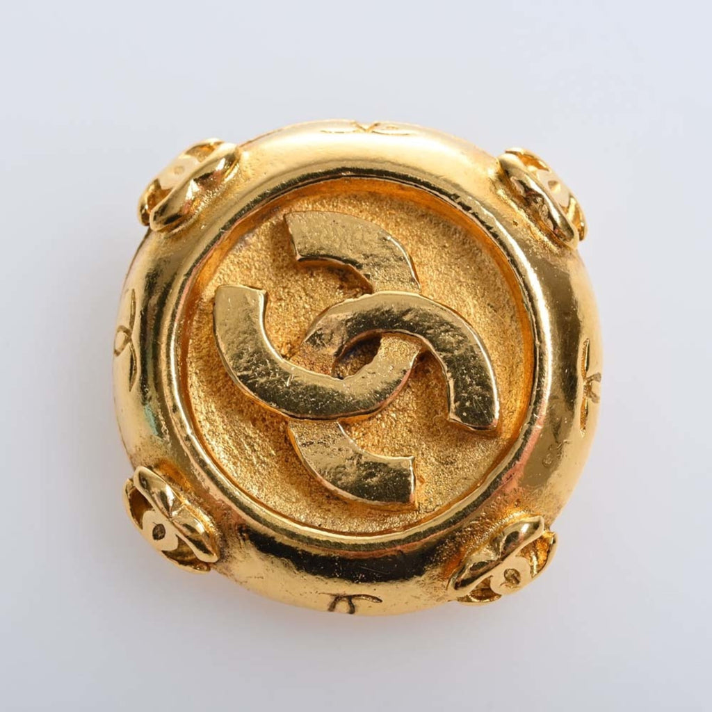 CHANEL Cocomark earrings gold ladies