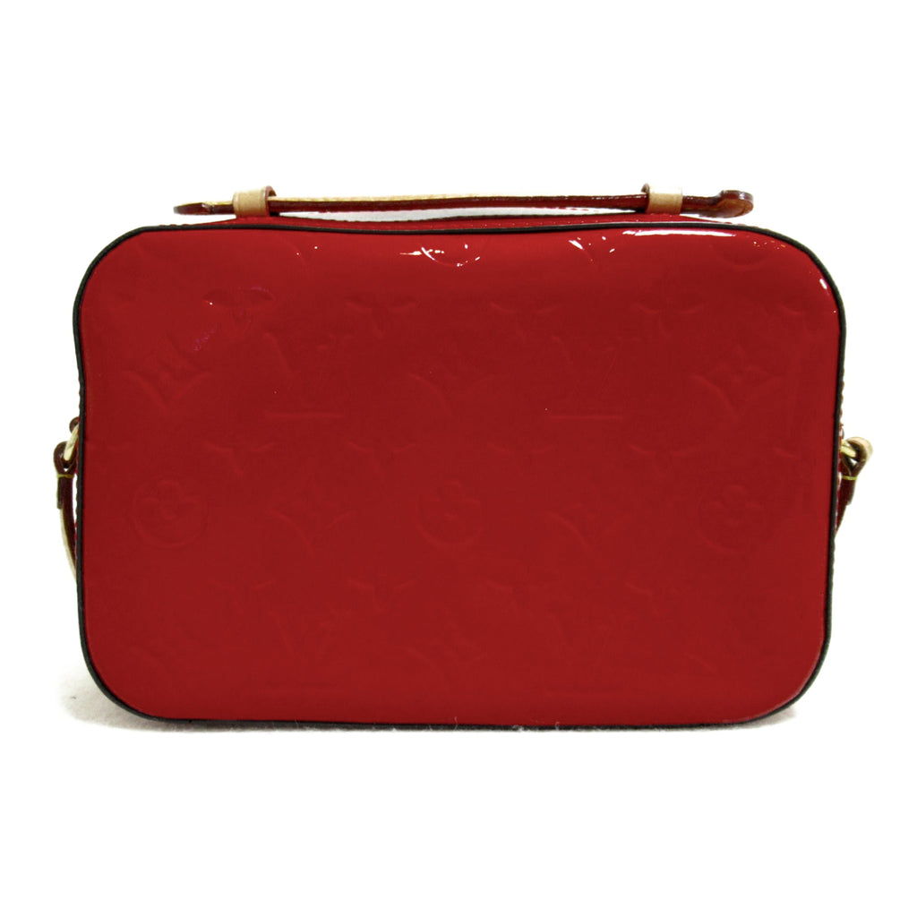 LOUIS VUITTON Santa Monica Shoulder Bag Red Cerise Vernis enamel M90368