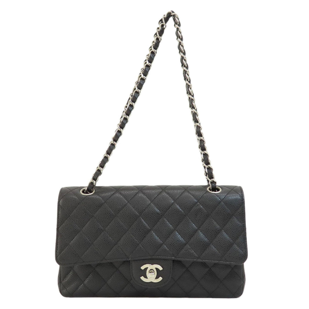 CHANEL Chain Shoulder Matelasse Bag Caviar Skin Women's