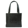 CHANEL Chocolate Bar Handbag Leather Women's