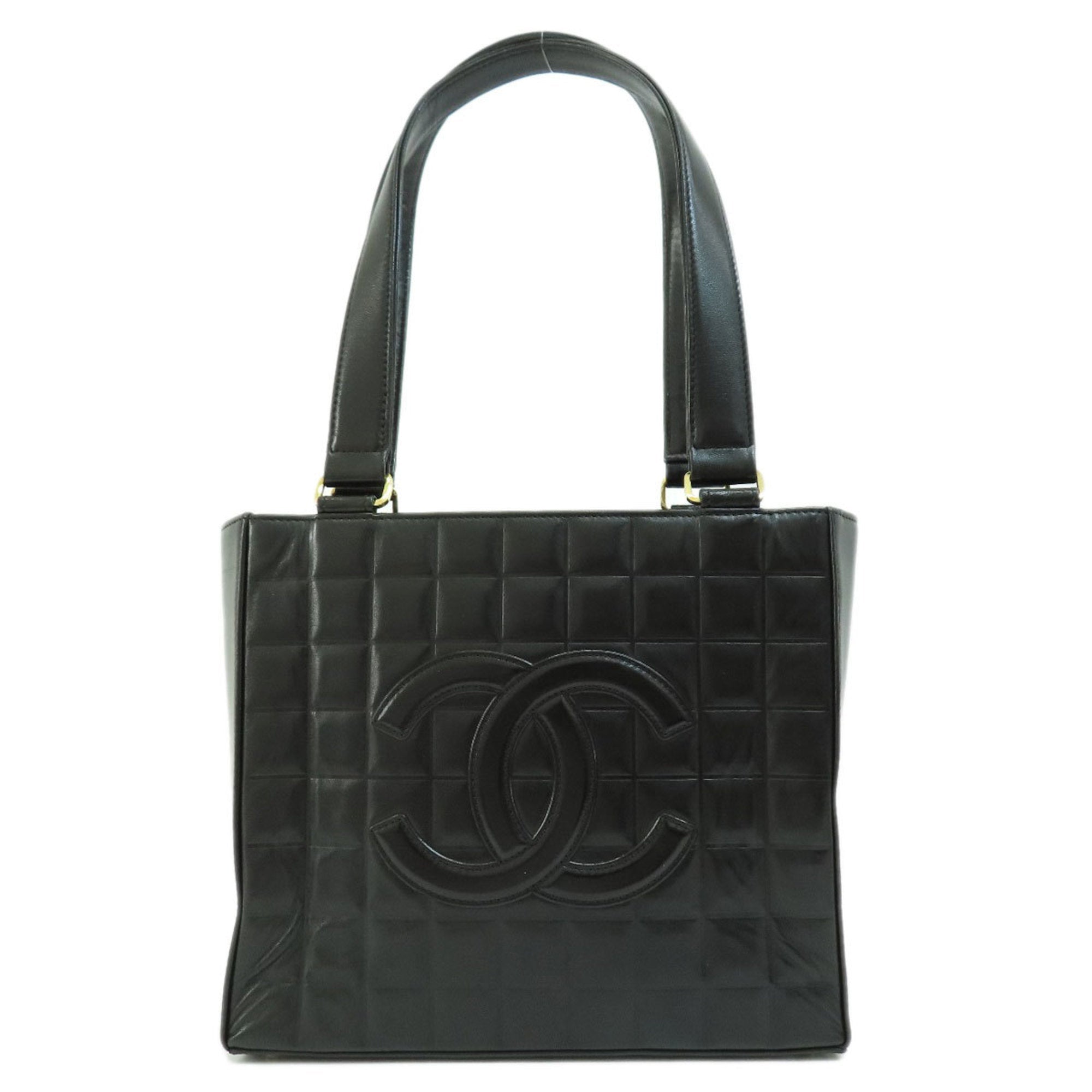 CHANEL Chocolate Bar Handbag Leather Women's