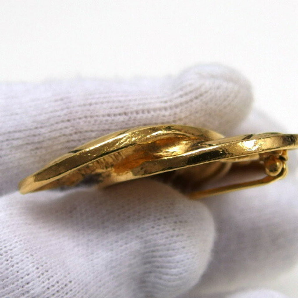 CHANEL Cocomark Matelasse Brooch Gold
