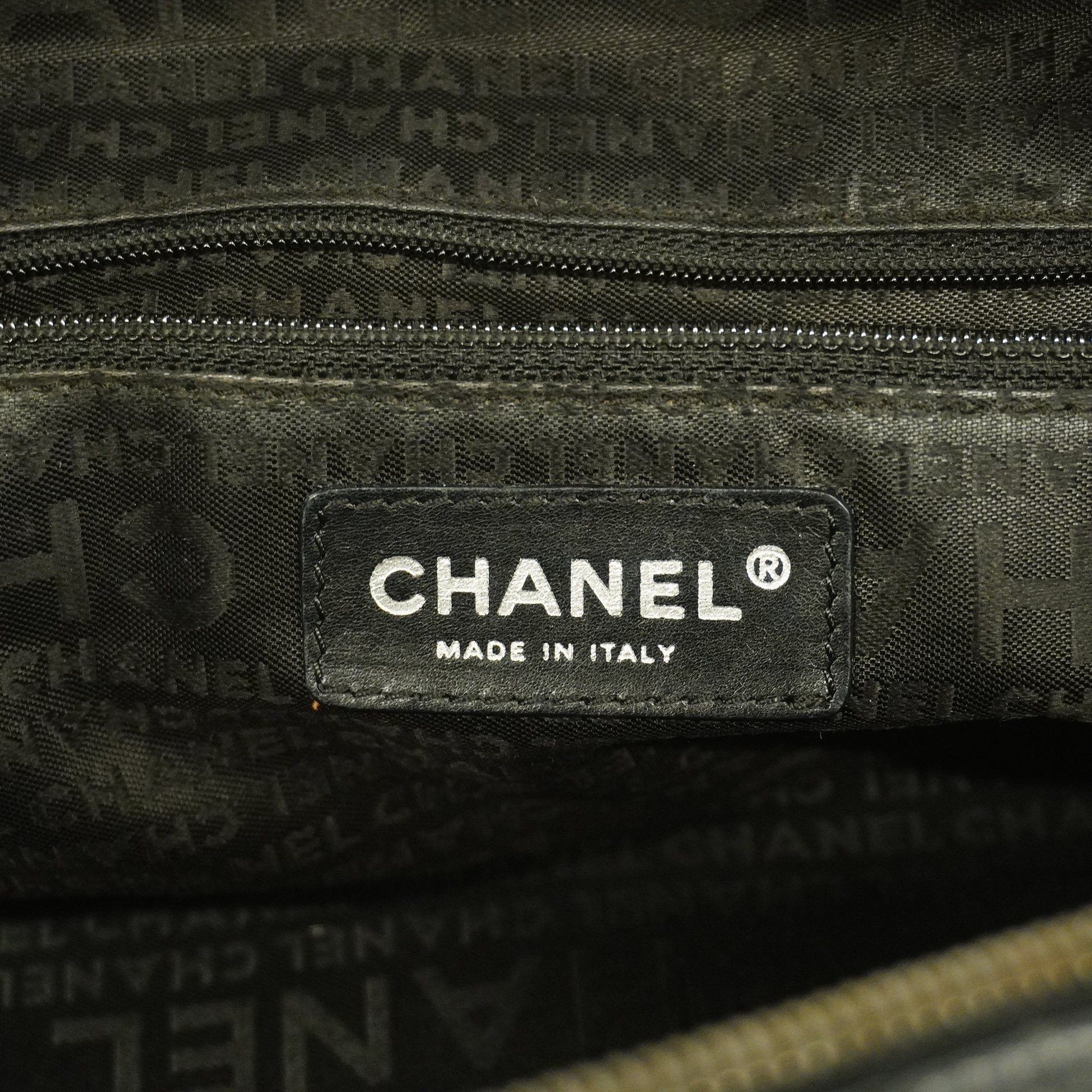 Chanel Chocolate Bar Shoulder Bag Women's Caviar Leather Shoulder Bag Black