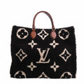 LOUIS VUITTON Monogram Teddy On the Go GM Handbag M55420 Brown/Ivory Women's