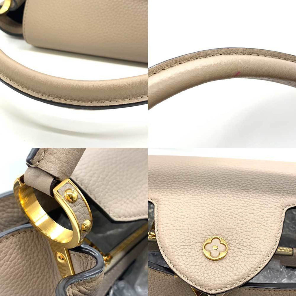 LOUIS VUITTON Bag Capucines MM Gale Beige Greige Handbag One Handle Studded LV Ladies Taurillon Leather M94428 LOUISVUITTON