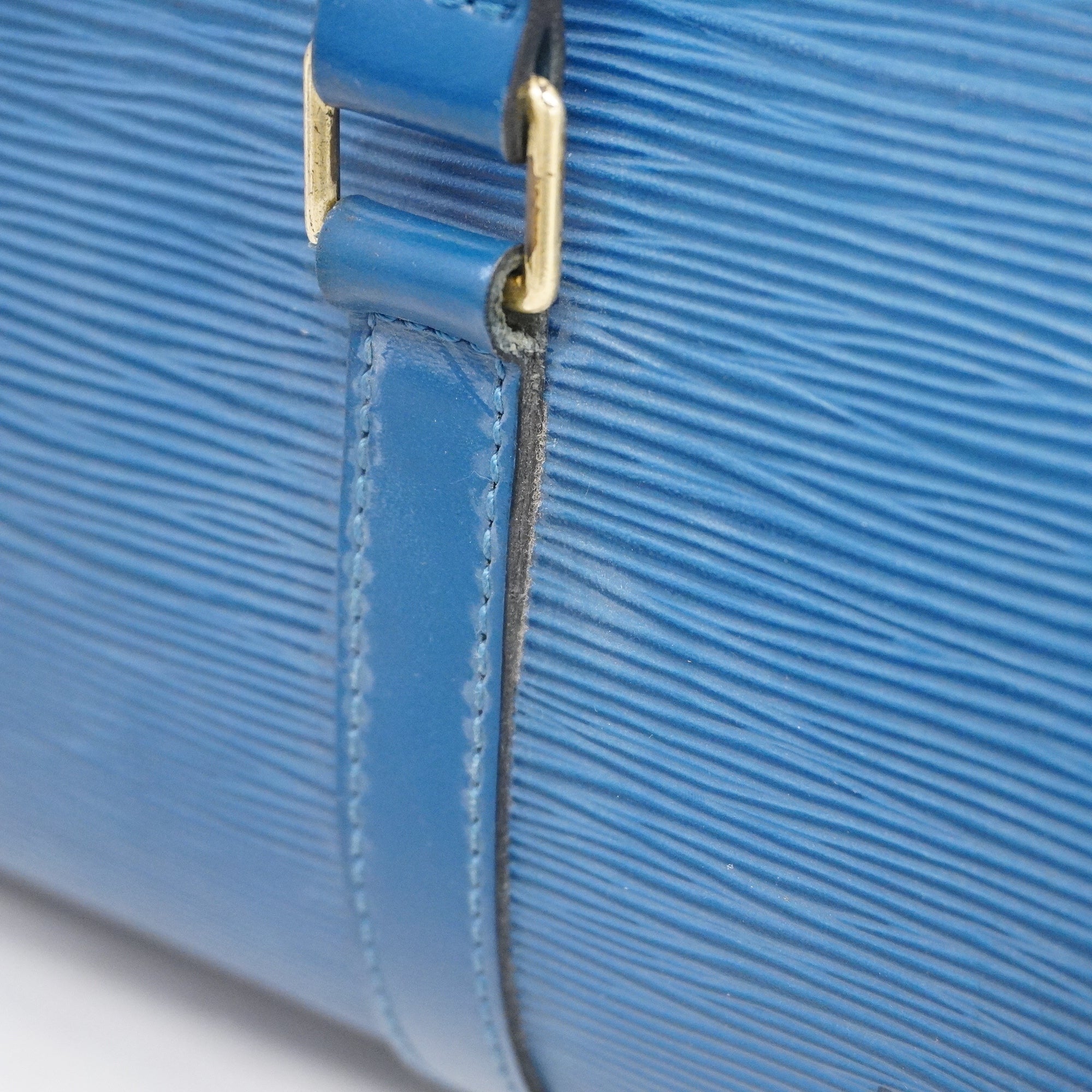 LOUIS VUITTONAuth  Epi Sufro M52227 Women's Handbag Toledo Blue