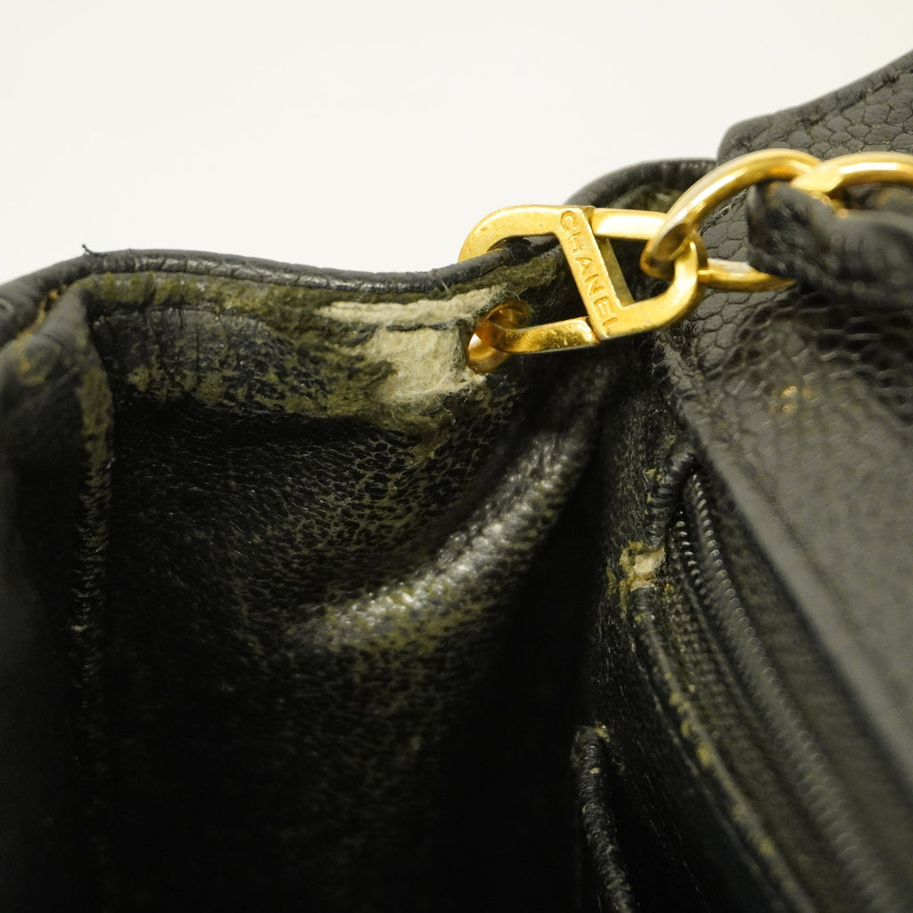 CHANELAuth  Matelasse Diana Flap Chain Shoulder Women's Caviar Leather Shoulder