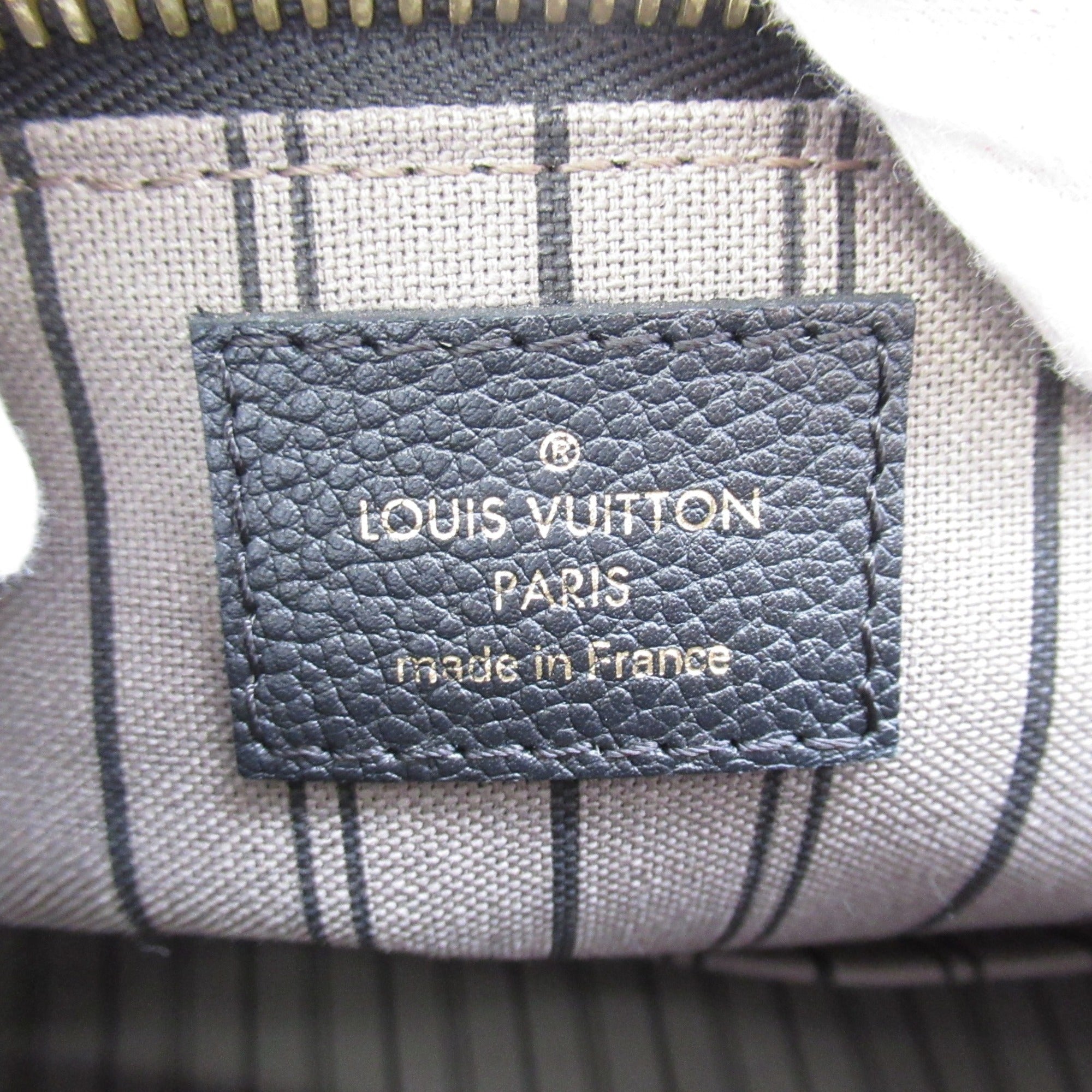 LOUIS VUITTON Bastille PM Shoulder Bag Black Black Monogram empreinte leather M41162