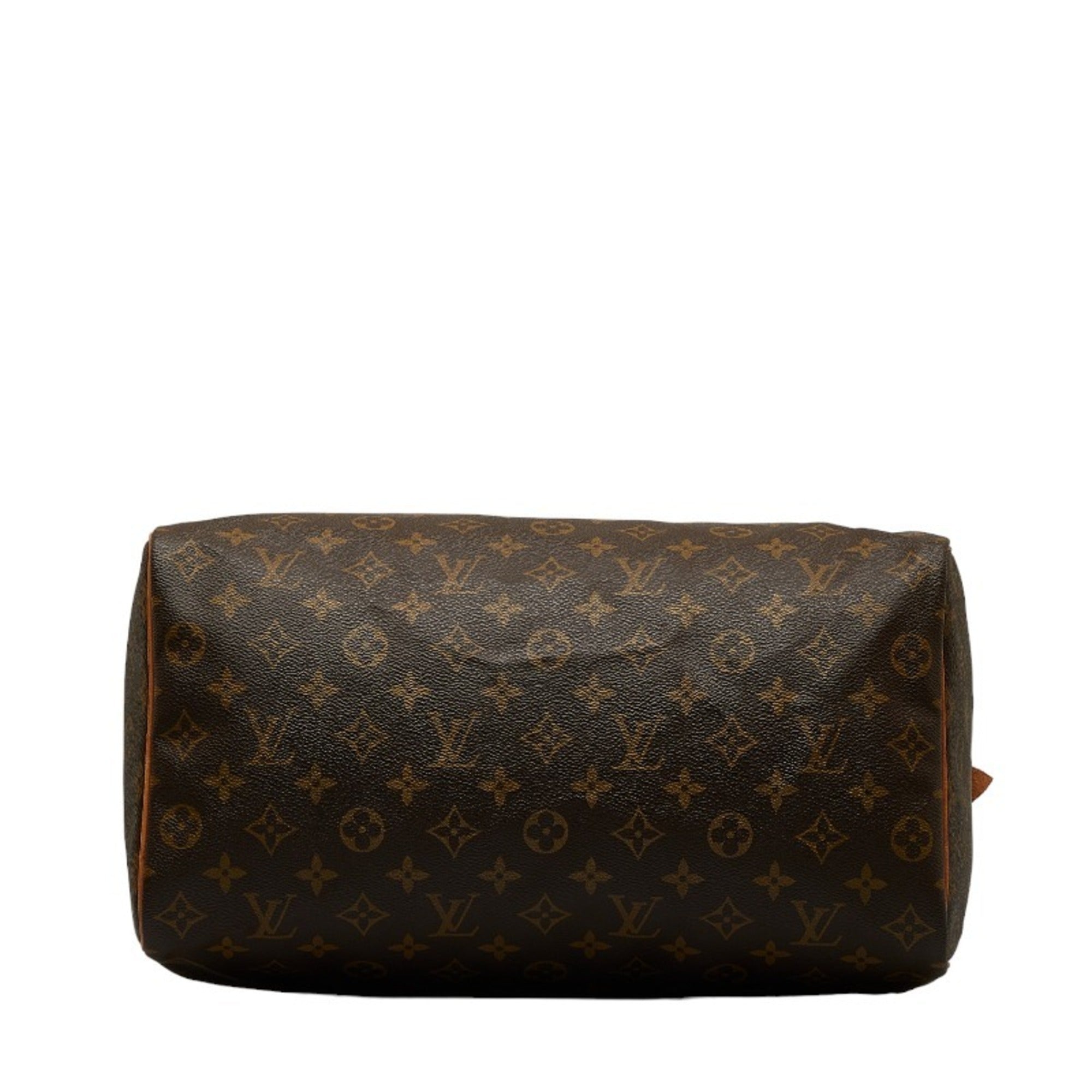 LOUIS VUITTON Monogram Speedy 35 Handbag Boston Bag M41524 Brown PVC Leather Ladies