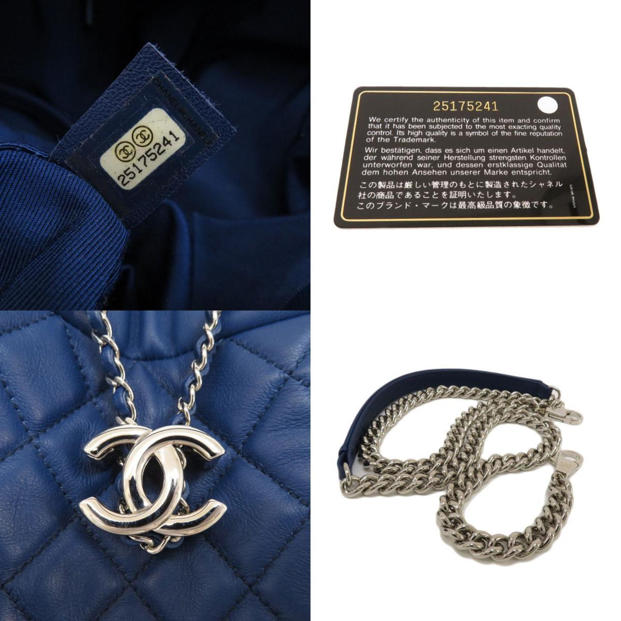 CHANEL matelasse handbag lambskin ladies