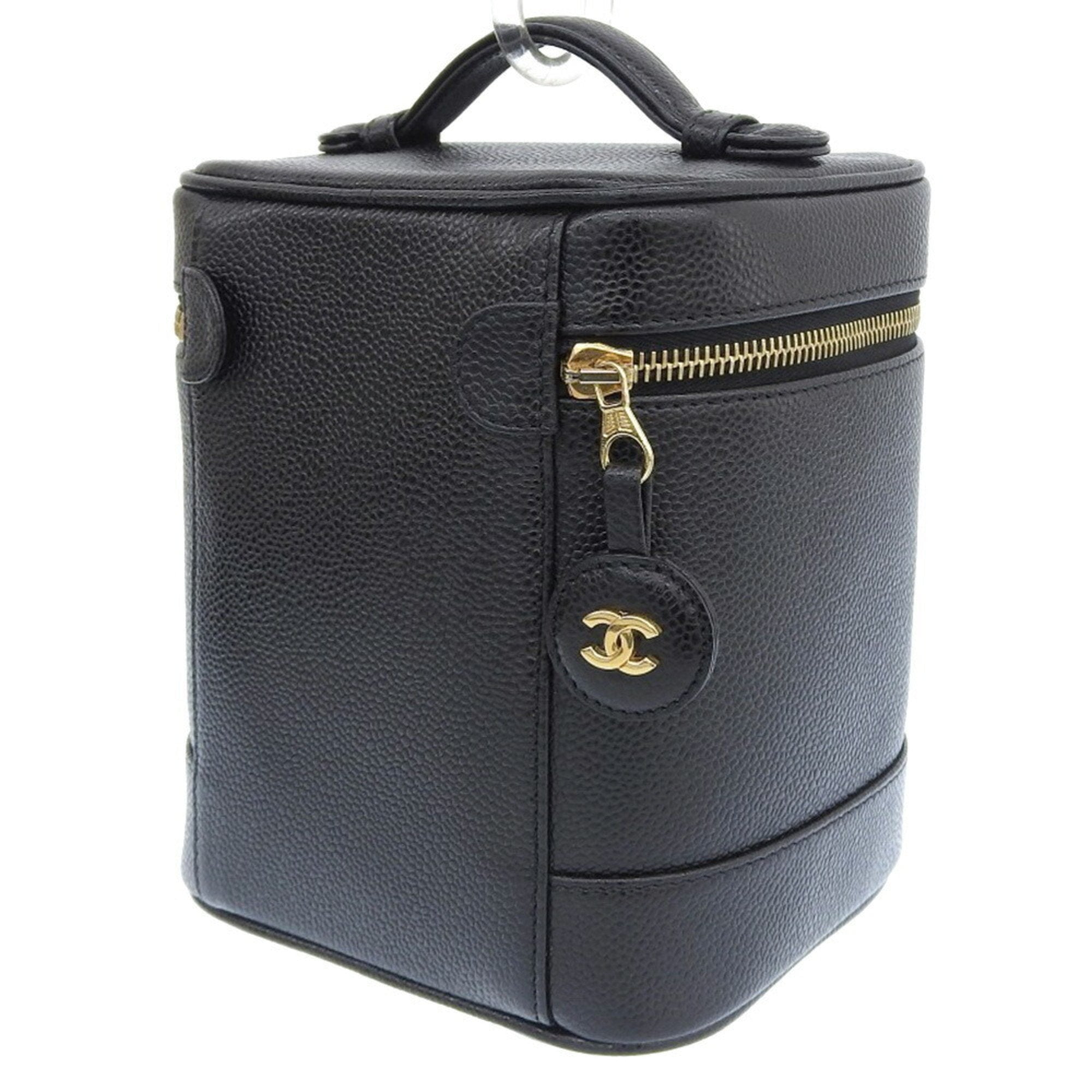 CHANEL Coco Mark Vanity Bag Black No. 7 A01998