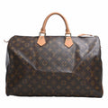 LOUIS VUITTON Monogram Speedy 40 Handbag Boston Bag M41522 Brown Women's
