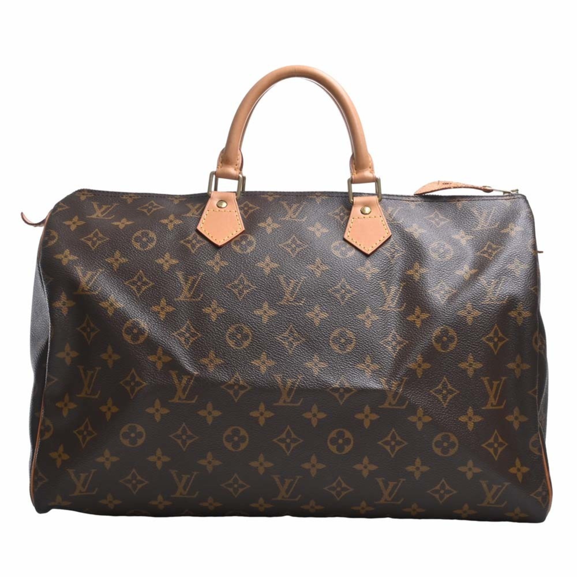 LOUIS VUITTON Monogram Speedy 40 Handbag Boston Bag M41522 Brown Women's